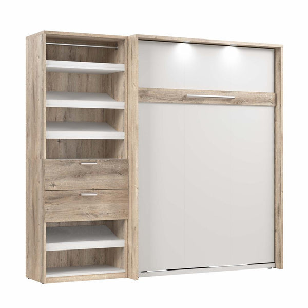 Full Murphy Bed with Closet Organizer (89W)