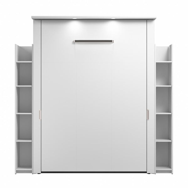 88W Queen Murphy Bed with Shelves