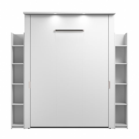 88W Queen Murphy Bed with Shelves