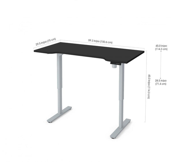 30“ x 60“ Curved Standing Desk