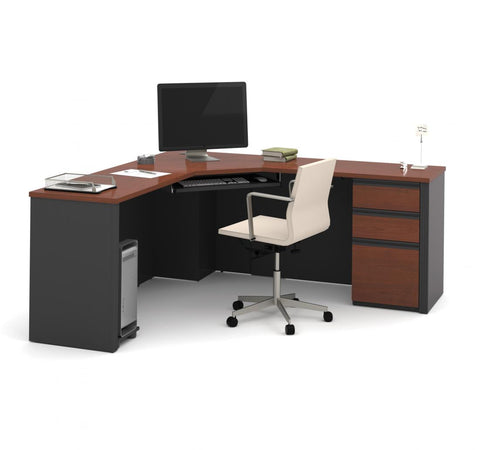 72W Corner Desk with Pedestal