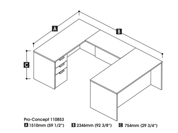 U-Shaped Executive Desk