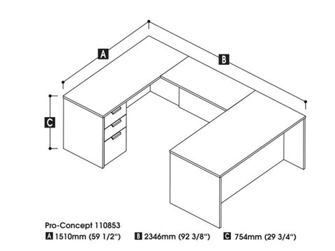 U-Shaped Executive Desk