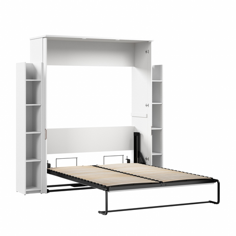 88W Queen Murphy Bed with Shelves