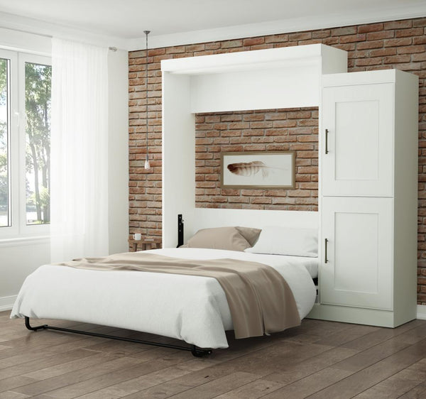 Queen Murphy Bed and 1 Storage Unit (90”)