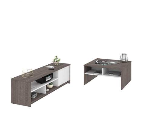 2-Piece set including a coffee table and a TV stand