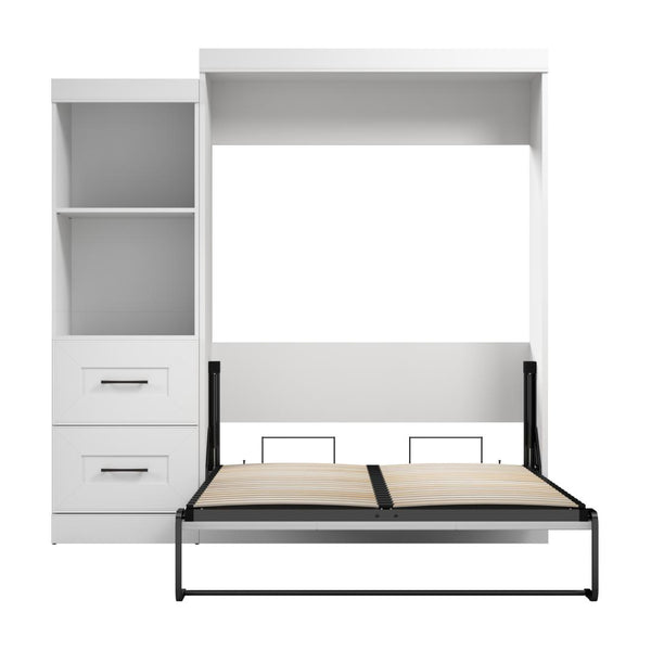 Full Murphy Bed and Closet Organizer with Drawers (85W)