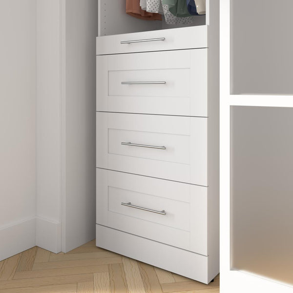 Modular Drawers (4) Set, Shaker Style, 25W x 25D