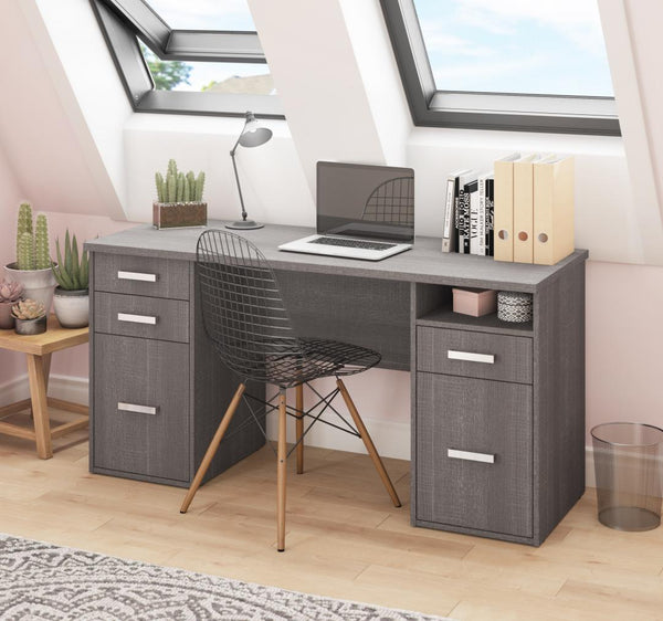 Small Desk with 2 Pedestals