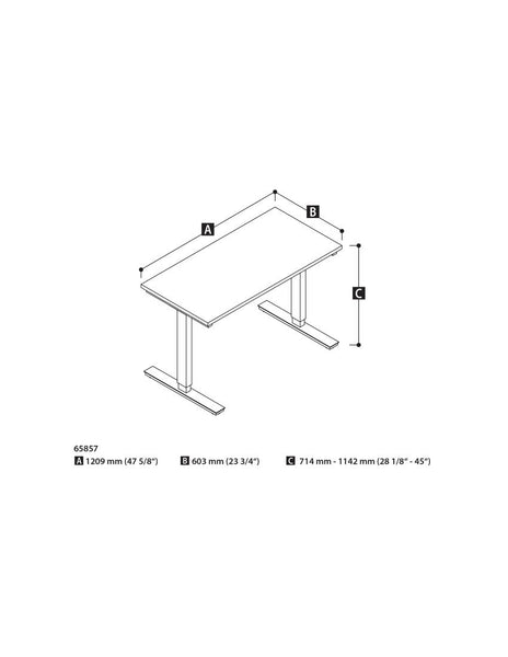 48W x 24D Standing Desk