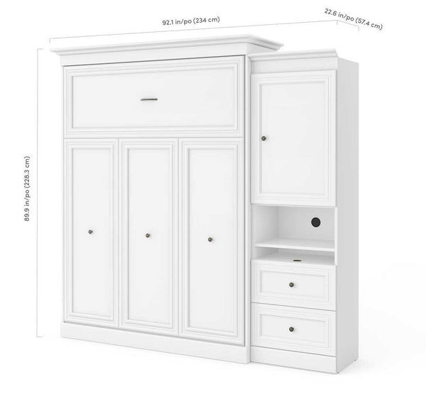 Queen Murphy Bed with Storage and Desk