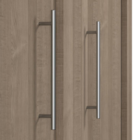 Queen Murphy Bed and Shelving Unit with Drawers (90W)