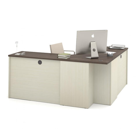 72W Corner Desk with Pedestal