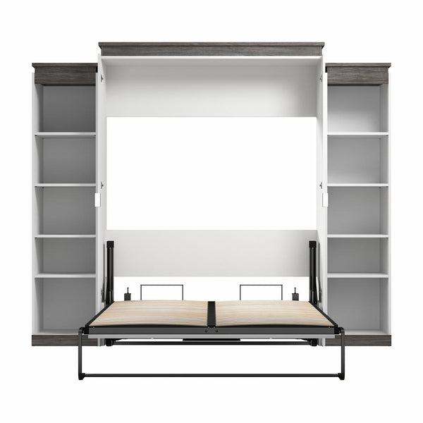 Queen Murphy Bed with Shelves (106W)