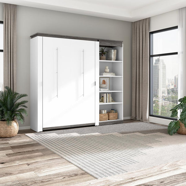 Full Murphy Bed with Shelves (91W)