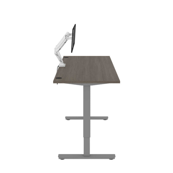 72W x 30D Standing Desk with Dual Monitor Arm