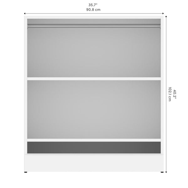 Traditional Small Closet System with Shelves, 36W x 19D