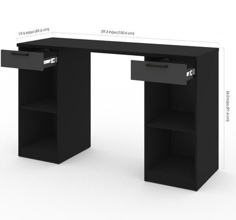 4-Piece Set with 2-Drawer Workbench and Large Storage Cabinets