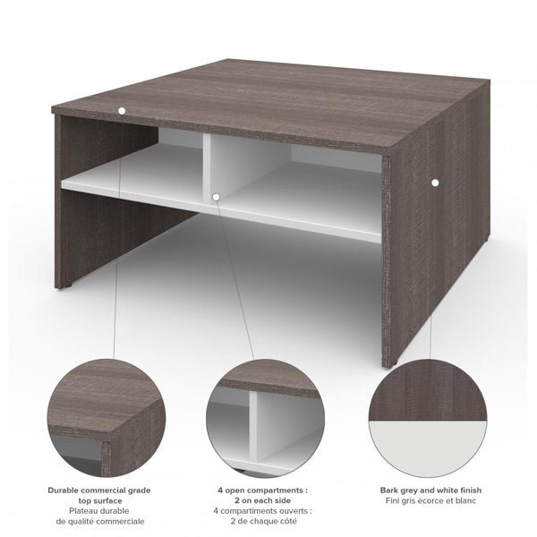 29.5“ Coffee table with storage