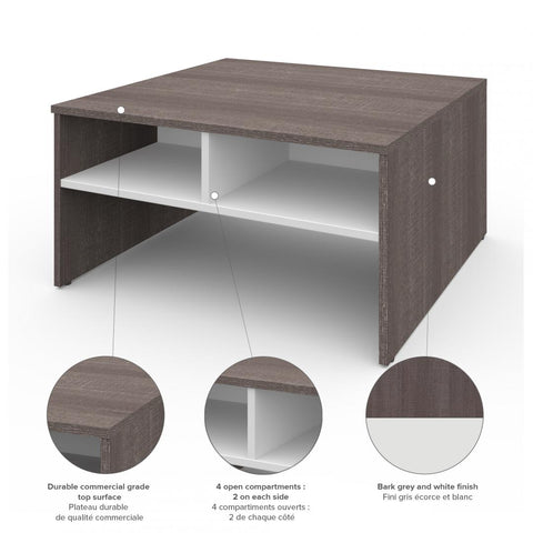 29.5“ Coffee table with storage