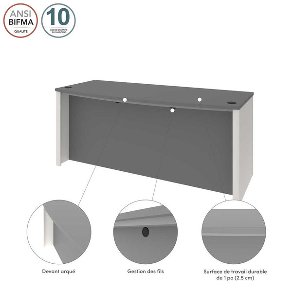 72W Desk Shell