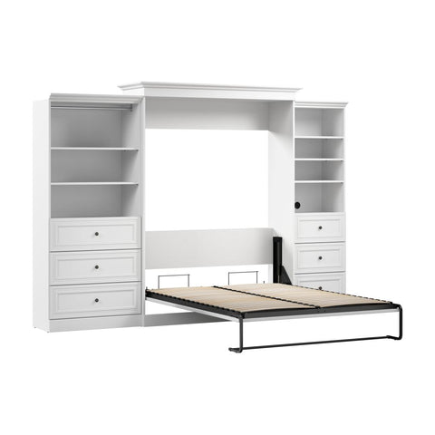 Queen Murphy Bed and Closet Organizers with Drawers (126W)