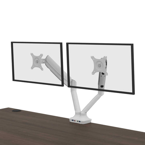 60W x 30D Standing Desk with Dual Monitor Arm