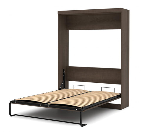 Queen Murphy Bed with Mattress and Storage Unit (90W)