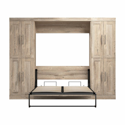 Full Murphy Bed with Storage Cabinets (109W)