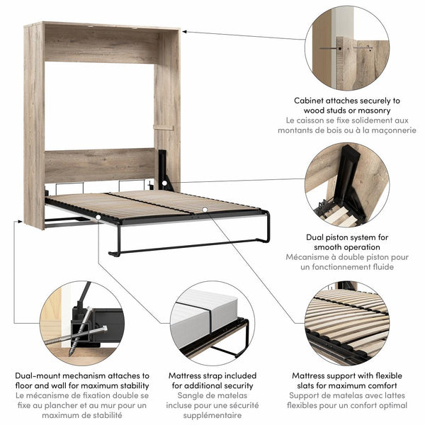 66W Queen Murphy Bed