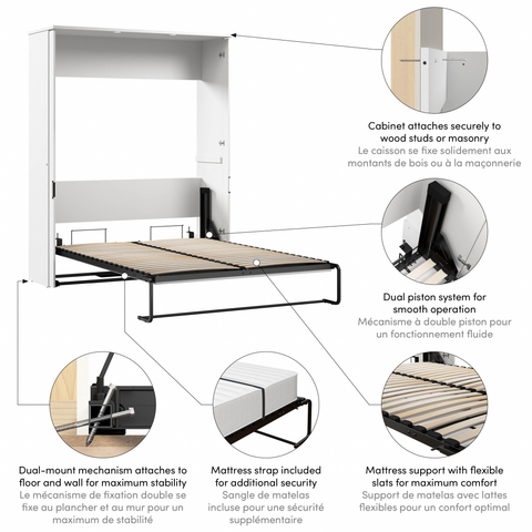 68W Queen Murphy Bed