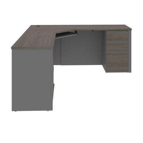 72W Corner Desk with Pedestal