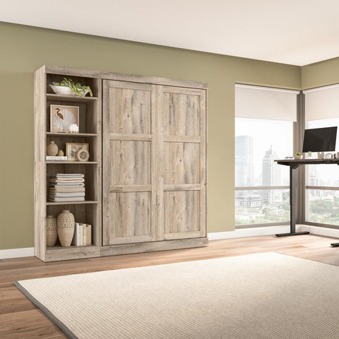 Full Murphy Bed with Shelving Unit (84W)