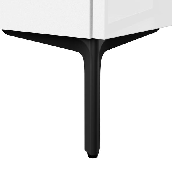 94W Modular Entertainment Center with TV Stand, Storage Cabinet, and Large Wall Panel