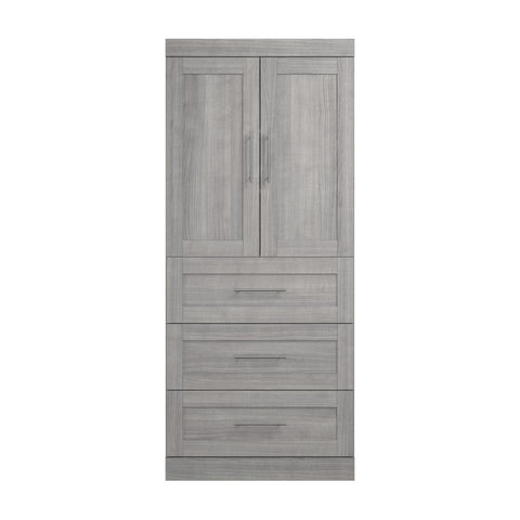 Contemporary Closet System with Drawers, 36W x 19D