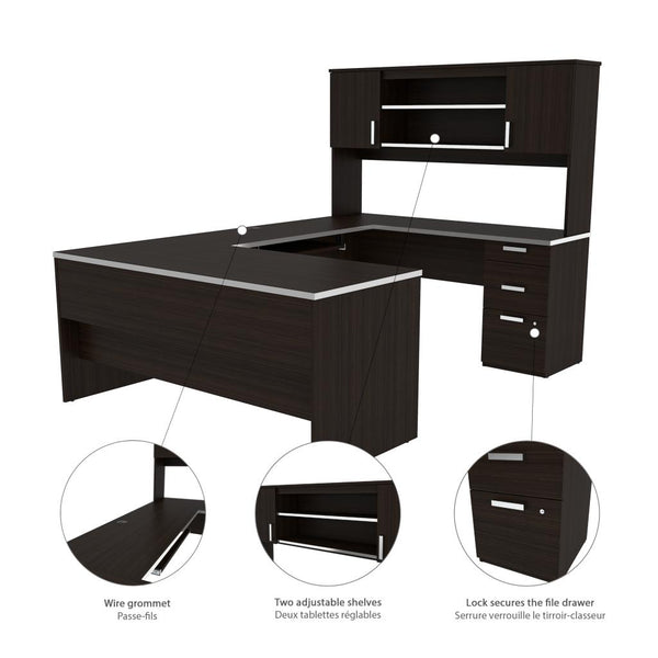 U-Shaped Executive Desk with Chair Included