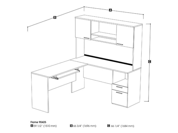 L-shaped workstation