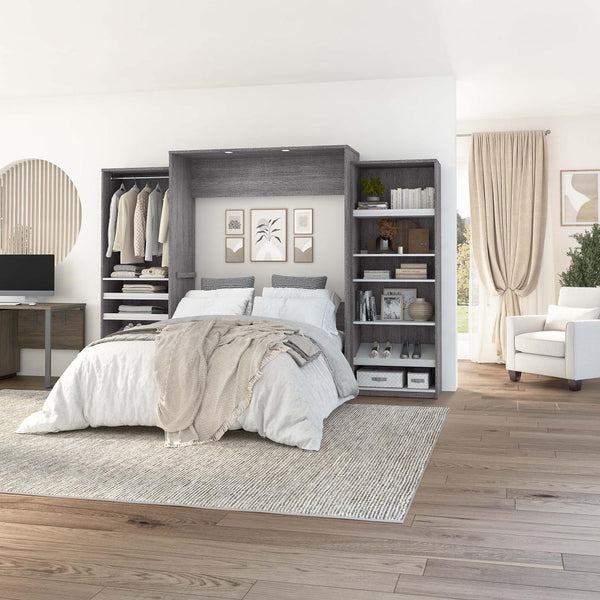 Queen Murphy Bed with 2 Closet Organizers (125W)