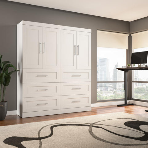 Contemporary Closet System with Drawers, 72W x 19D