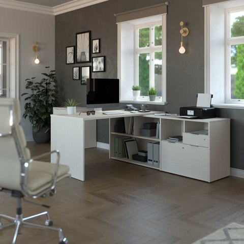 72W L-Shaped Desk