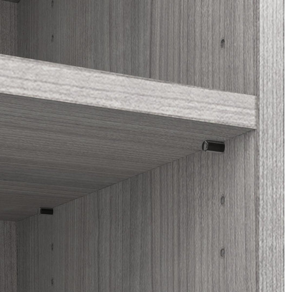 Traditional U-Shaped Closet System with Shelves, Drawers, Clothing Rods, Doors & Cubbies, 108W x 61D