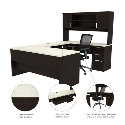 U-Shaped Executive Desk with Chair Included
