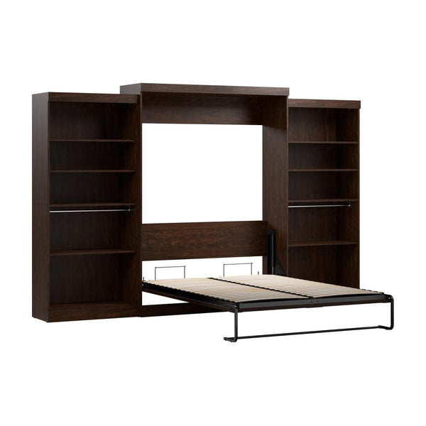 Queen Murphy Bed with 2 Shelving Units (137W)
