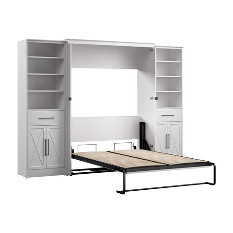 Full Murphy Bed and Closet Organizers with Doors and Drawers (113W)