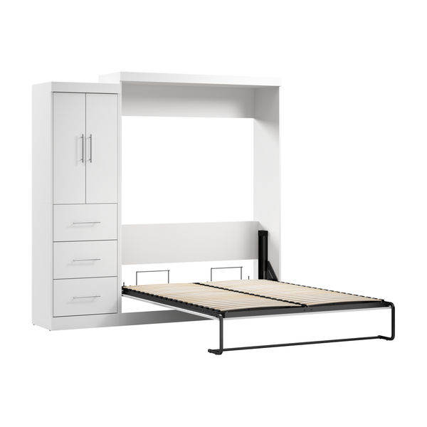 Queen Murphy Bed with Wardrobe (90W)