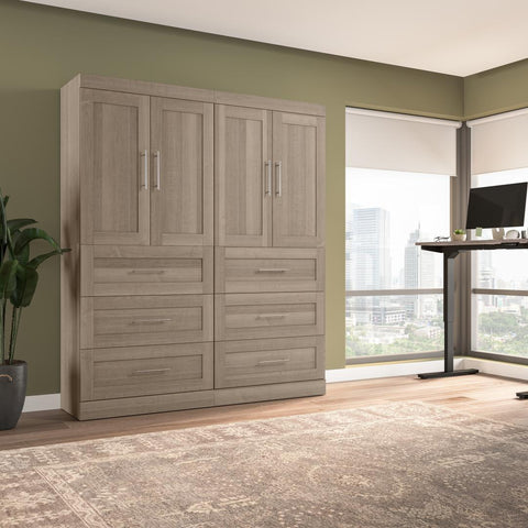 Contemporary Closet System with Drawers, 72W x 19D