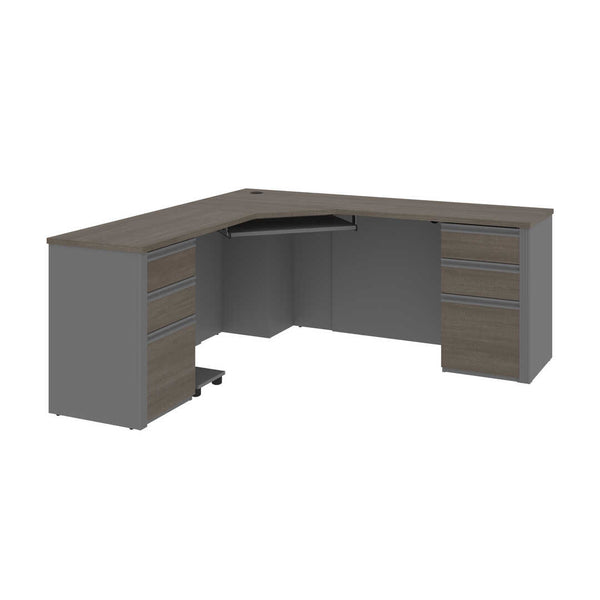 72W Corner Desk with Pedestal