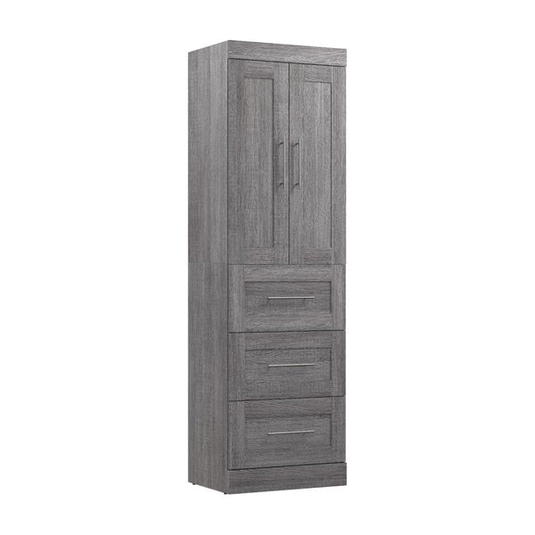 Contemporary Closet System with Drawers, 25W x 19D