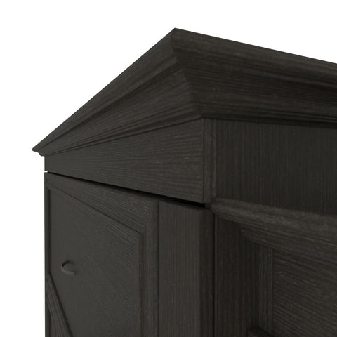 Queen Murphy Bed and 1 Storage Unit with Mobile Nightstand and Desk (118”)