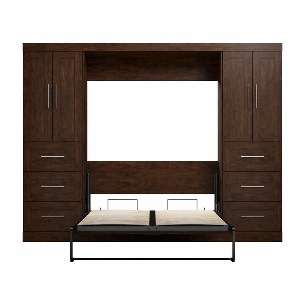 Full Murphy Bed with Closet Storage Cabinets (109W)